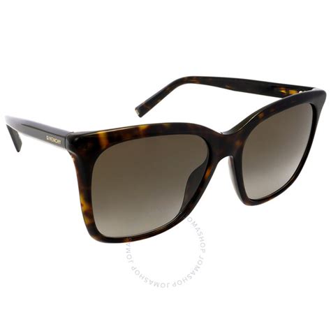 Givenchy Brown Gradient Square Ladies Sunglasses 